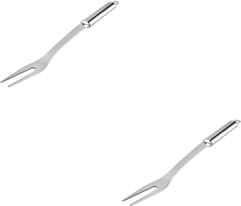 BESPORTBLE 2pezzi Forchetta Da Servire Acciaio Inossidabile Per Barbecue Strumento Per e Patate Con Manico Lungo Design Elegante Per Cucina e Catering