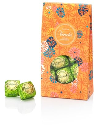 Venchi - Caja Regalo Murrine con 17 Chocoviar Pistacho, 310 g, Bombones con Pistacho Entero, Sin Gluten, Sin Colorantes y Sin Conservantes, con “Avellana Piamonte IGP”, Idea Regalo