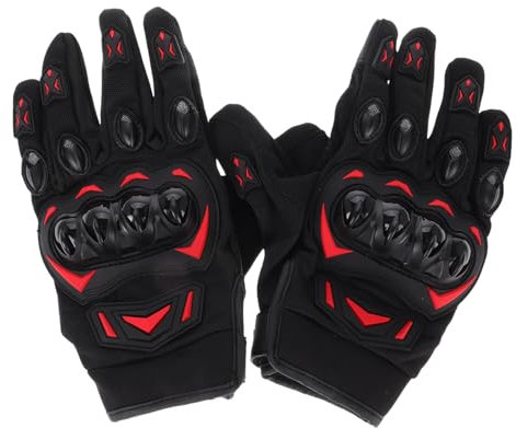 GETAJGHSD 1 Paar Handschuhe Für Handball-Handschuhe Handschuhe Fitnessstudio Trainingshandschuhe Für Männer Fahrradhandschuhe Für Damen Motorradhandschuhe Samt Rot