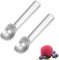 GegXcn 2 PCS Ice Cream Scoop for Hard Ice Cream, Fruit Puree & Mashed Potatoes, Professional Dessert Tool for Dessert Shops & Kitchens, Anti-Freeze Handle Design