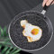 Crepiera per pancake non rivestita, design ergonomico, 18 cm, compatibile con fornelli a gas e induzione (oro)