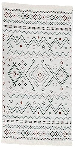 WSJHUHK Home & Garden, Dekoration, Teppich, Beige und Blau, 120 x 180 cm, Baumwolle