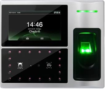 Instämplingsmaskiner för småföretag, Time Clock, Palm Recognition Machine Ansiktsverifiering Tidsregistreringssystem med programvara for lönesystem