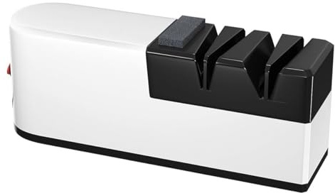 Hoite Afilador De Cuchillos Eléctrico, Sistema De Afilado 5 En 1 Con Hojas Rectas, Afilador De Diamante Profesional