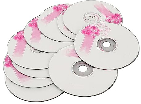 Garsent CD-R-Rohlinge, Beschreibbare Disc, Leere CDs Zum Speichern Digitaler Bilder, Musikdaten, 2 Minuten Aufnahmegeschwindigkeit, 175 Songs, 225 Fotos (10PCS)