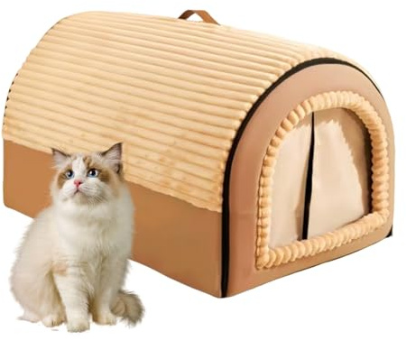 Uoqpty Cama Cueva para | para Mascotas Extraíble - Tienda para Gatos Lavable,para Cachorros En Hogar Sala De Estar Dormitorio Área De Juegos Apartamento