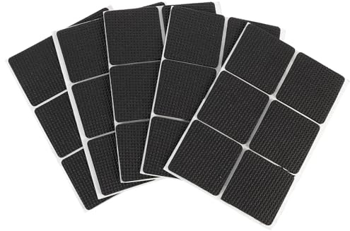 DIKACA 54pcs Eva Anti-Skid Table Feet Protectors Thickened Non-Slip Furniture Leg Pads Floor Protection Mats for Chairs and Tables, 45x45x3mm Cushioned Quiet Pads for Hardwood Floors