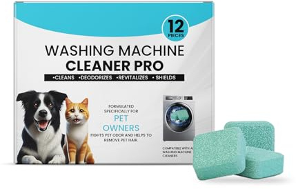 Eliminatore di Cattivi Odori Lavatrice,Pulitore per Lavatrice a Pastiglie per Peli Animali,Detergenti Lavatrici Extra Forti per Proprietari Di Animali Domestici,Anti-odore