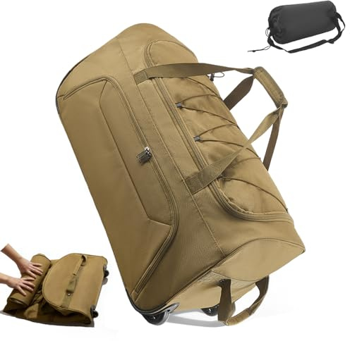 Normodic Borsa da viaggio con ruote 3 in 1, grande borsa da cabina con organizer, impermeabile Oxford, zaino da viaggio per uomo e donna, utilizzabile come borsa o borsa a mano