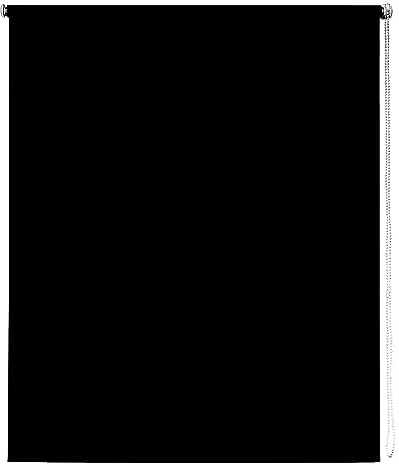 Black Thermal Blackout Roller Blind - 140cm width x 165cm drop | Black thermal blackout roller blind. 140cm width x 165cm drop. Suitable for recess or face fitting. Energy efficient.