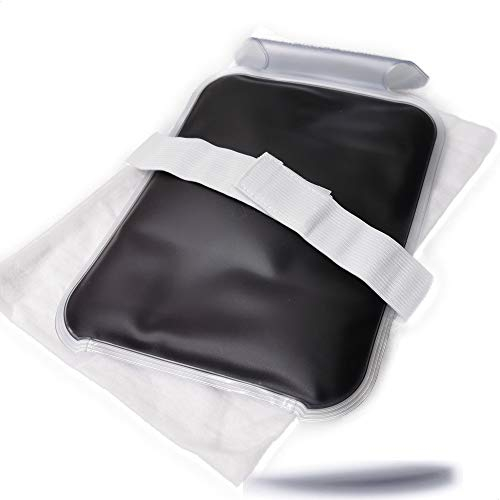 FAIMEX® Wärmekissen Moorkissen auch für Kaltanwendungen Wärmflasche Moor Kissen aus Naturmoor geeignet als Rückenkissen Moorwärmekissen transparent mit heller Baumwollhülle und Klettverschluss