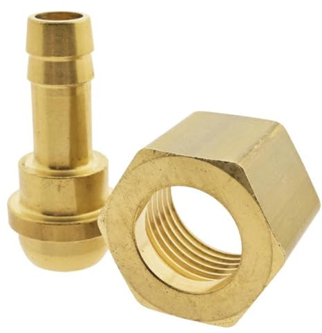 Schlauchtülle mit drehbarer Überwurfmutter G 1/2 - 13 mm, 16 bar Messing