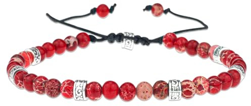 JUZICHEN Natursten armband dam, boho armband armband kvinnor, ädelsten armband damer 16–24 cm, surfararmband damer, sommar färgglada armband damer, yoga presenter för kvinnor kvinnor, Einheitsgröße
