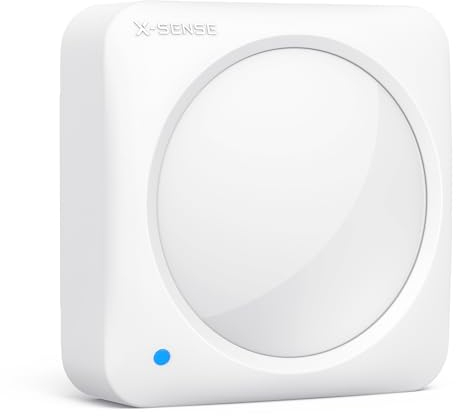 X-Sense Smart Bewegungsmelder, Sicherheitskit AS05/AS08 Zubehör, mit austauschbarer Batterie, kompatibel mit Alexa, unterstützt Eck- und Wandmontage, erfordert SBS50-Basisstation, SMS0A
