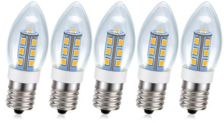 Ruiandsion 5 PCS E17 LED Luci frigorifero bianco caldo AC 200-240V 2W 2835 13 SMD chipset LED lampadina per tempio lampadari frigorifero lampadina