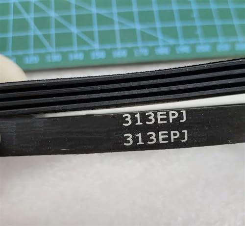 Courroie Crantée Courroie Élastique De Courroie D'entraînement en Caoutchouc De La Longueur 313EPJ Nervurée De La Largeur 4 Courroie Moteur