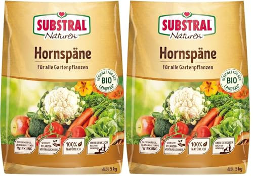 2 X 5 kg Bio Hornspäne Naturen