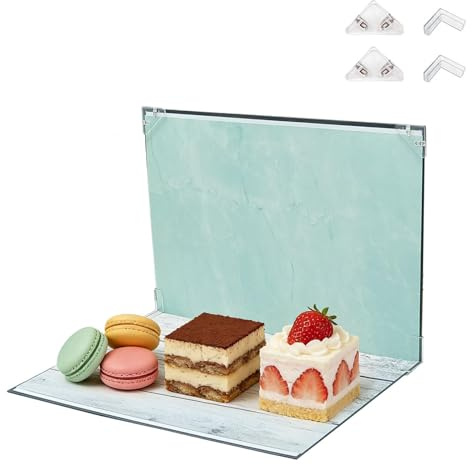 Set Pannelli Sfondo Fotografico 30x40cm, Kit Sfondo con 10 Carte Sfondo Double Face (20 Motivi) per Piccola Fotografia di Prodotto, Cartone Riflettente per Cibo, Gioielli