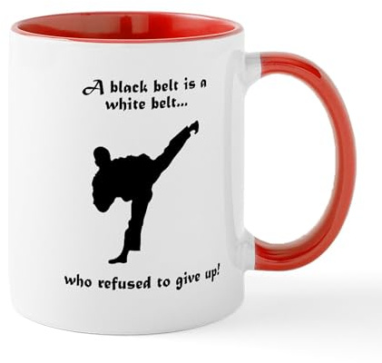 CafePress Black Belt Refusal Mug 11 oz (325 ml) Ceramic Coffee Mug
