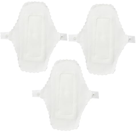 Baluue Salvaslip Riutilizzabili 3 Pezzi Bottone, Lavabili, Assorbenti per Ciclo Femminile, per Viaggi, 180Mm