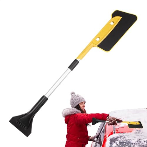 Schneebürste und Kratzer, Scheibenschaber für und Schnee | Abnehmbarer Schneekratzer, Windschutzscheiben-Kratzer | Robuste, Kratzfeste Schneebürste mit Griff für Fahrzeuge