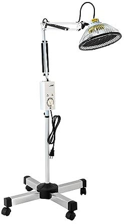 Mlonausz Heat Lamp, Far Infrared Mineral Heat Lamp, 250W Infrared Light, Pain Relief Device for Body Face