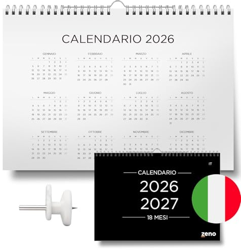 Italiensk kalender 2026 2027 Italiensk