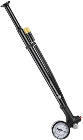 CONGARTENO Mini Portable Aluminum Alloy Bike Tire Pump with Handle, Handheld High Pressure Inflator for Mountain and Road Bikes, Compatible with Front Fork and Rear Shock Suspension, Compact