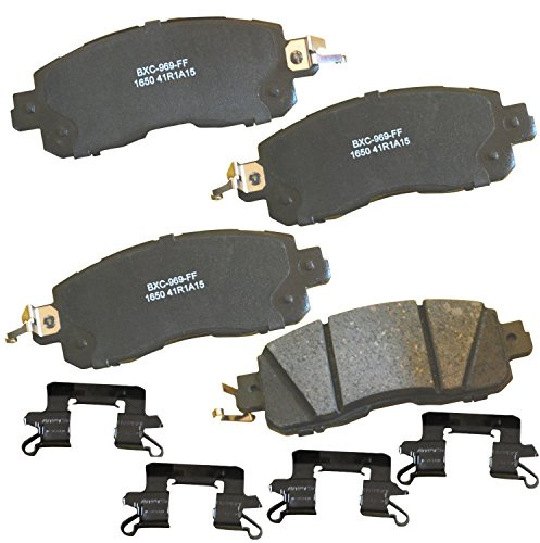 Bendix Premium SBC1650 Ceramic Front Brake Pads for Nissan Altima 2013-2024, LEAF 2011-2012, 2014-2017 (USA Built models)
