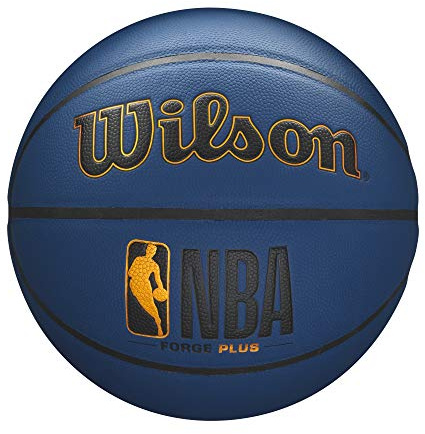 Wilson NBA Forge Series Indoor/Outdoor Basketball - Forge Plus, Deep Navy, Size 7-29.5
