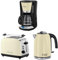 Russell Hobbs Frühstücksset Colours+ Creme: Kaffeemaschine 24033-56 [Digitaler Timer] + Wasserkocher 20415-70 [1,7l, 2400 W] + Toaster 26551-56 [für 2 Scheiben], Frühstücksserie