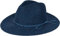 styleBREAKER Damen Panama Sonnenhut mit dünnem Hutband, Strohhut, Schlapphut, Sommerhut, Fedora Hut 04025040, Farbe:Dunkelblau