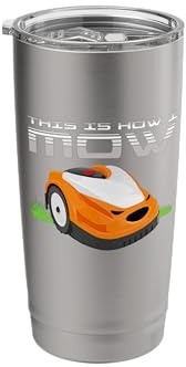 Remote Control Robot Mower Cool Automatic Robotic Lawn Mower Stainless Steel Insulated Tumbler