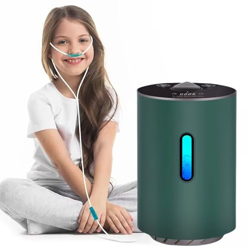 FXNFXLA 150/225ml/min Dual-Port Hydrogen Inhalation Machine, Browns Gas Inhaler, 99.99% High Purity H2 Inhaler, Touch Screen, Visual Window 225ml/min