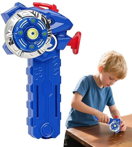 Toupie Spin Enfant - Toupie Lumineuse avec Cordon Rétractable - Idée Cadeau Originale pour Anniversaires et Fêtes d'