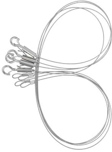 CLISPEED 4 pièces Câble Suspension Réglable avec Crochets pour Accrocher Photos Tableaux Décorations Système de Suspension pour Maison Bureau