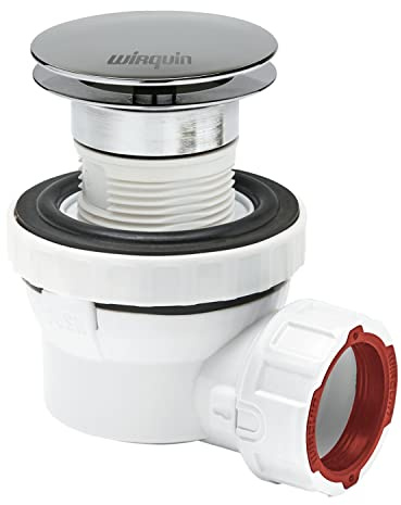Wirquin 30721531 30721531-Juego Completo Ultra Compacto XS Pure para Lavabo diámetro 32 (desagüe Libre), Plateado, Norme