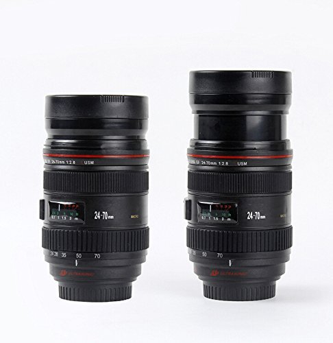 Taza de zoomable Tipo de Botella isotérmica Lente Canon 24 70 Taza de lápiz de Taza Cámara - AdaptOut Francés Marca