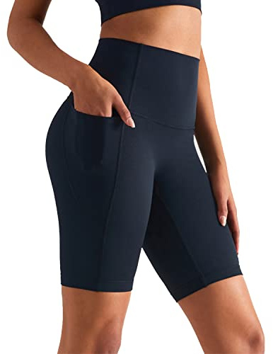 XDSP Damshorts, korta leggings, sportbyxor, dam, korta sportshorts, dam, sömlös, yoga, fitness, hög midja, yoga, shorts, korta med mobiltelefonficka