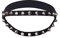 Effektvolles Doppelstrumpfband mit Nieten Damen Garter aus Kunstleder, sc schwarz, UNIVERSAL