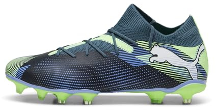 Puma Unisex Adults Future 7 Match FG/AG Soccer Shoe, Gray Skies-Puma White-Fizzy Apple, 43 EU