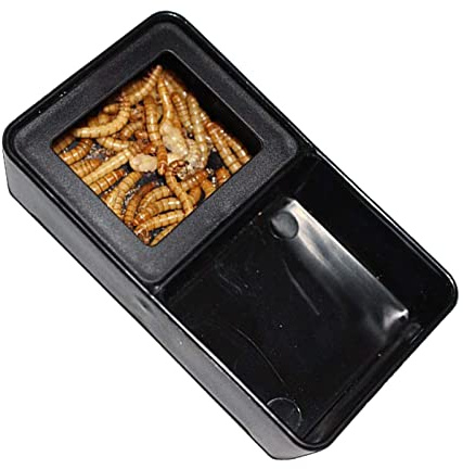 XINGYUXUXIN Reptile Food Water Bowl Double Compartment Reptile Water Dish Detachable Reptile Feeding Bowl for Tortoises Frogs Spiders Snakes Lizards Chameleons