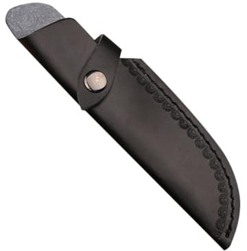 Garneck Funda Protectora Para Cuchillo De Cocina Pequeño, 22 Cm, Cuero Negro, Resistente y Duradera, Para Uso Portátil Cocina