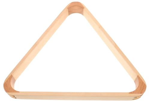 Toyvian 2pezzi Triangolo per Tavolo da Biliardo in Legno Massello Supporto Porta Bilie da Biliardo Elegante Rack per Bilie Resistente e Salvaspazio per Uso Casalingo e Club