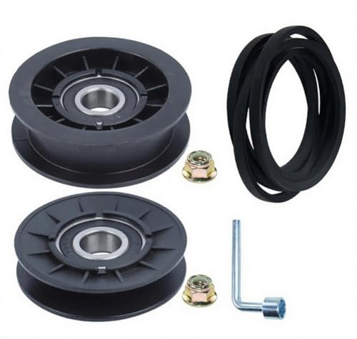 Homeponnew Kit de correa y guía tipo V GX20286 GX20287 para accesorios y piezas de cortacésped