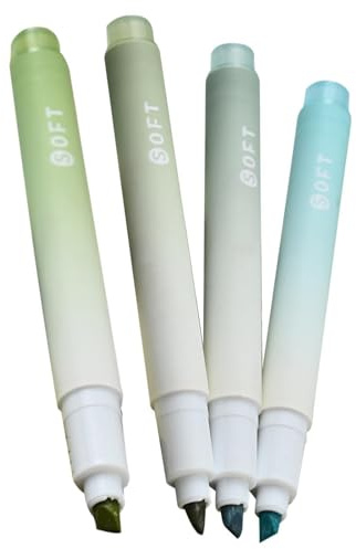 Estetiska highlighters - 4-färgs Gradient Highlighter för student