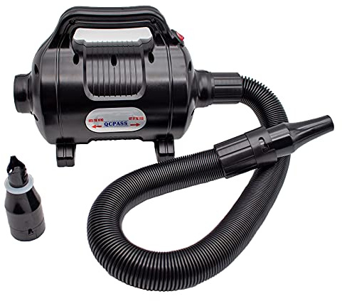 Toplionace Bomba de Aire Eléctrica de 220V, Bomba de Inflado para Bote de Goma Modelo Inflable Tienda de Colchón de Aire Inflado y Escape de Aire (1500W)