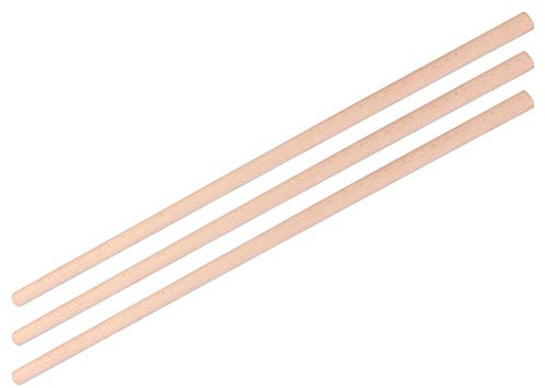 Dilwe Wood Yoga Stick, 3Pcs, 70cm / 27.6in Length, Open Shoulder Stick Yoga Fitness, For Exercise Lovers