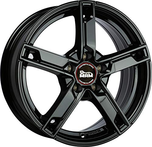 MAM Jantes en aluminium W4 7.5JX18 5/100 ET35 57.1 - Noir peint