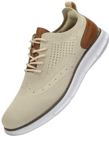 SVNKE Zapatos de Cordones Hombre Clásicos para Vestir Boda y Negocios | Ligero y transpirable, gran comodidad al caminar horas, adecuado para oficina, reuniones, bodas y citas formales